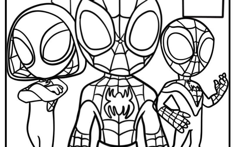 Spidey And His Amazing Friends Coloring Pages 20 Free Printables