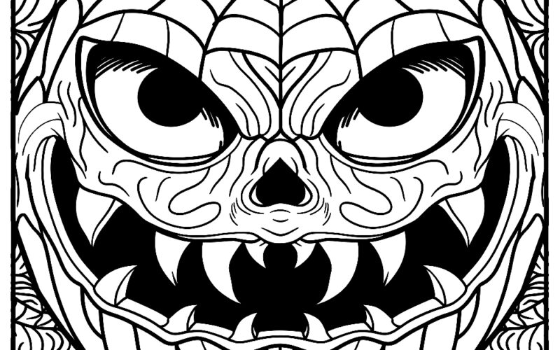 Spooky Halloween Coloring Pages Free Coloring Pages