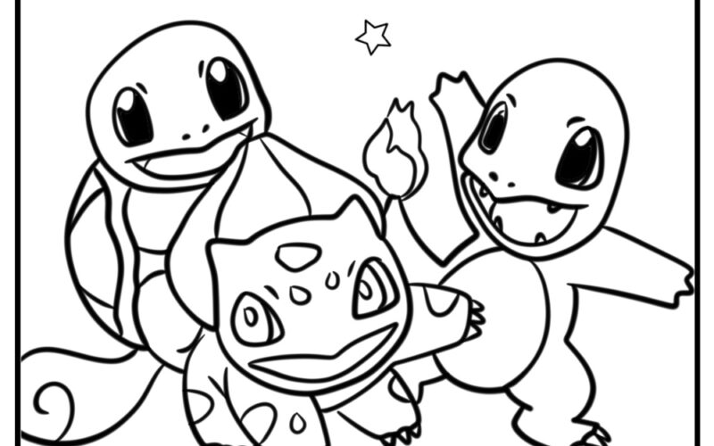 Squirtle Coloring Pages 24 Free Printables For Pok mon Fans