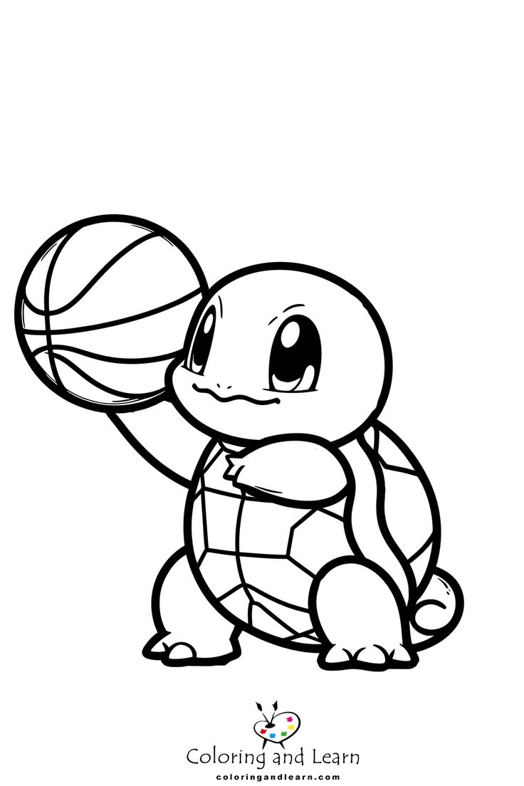 Squirtle Coloring Pages Coloringandlearn