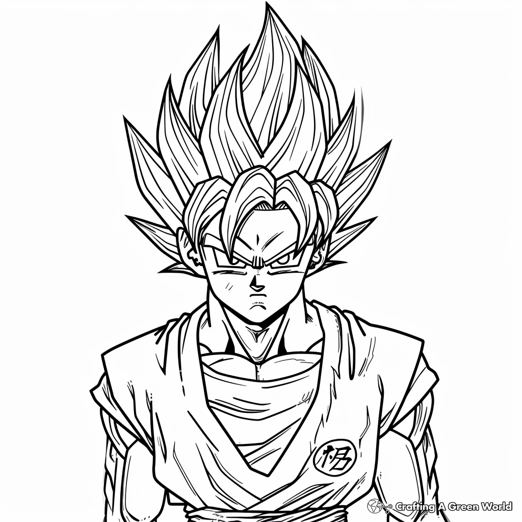 coloring pages of dragon ball z