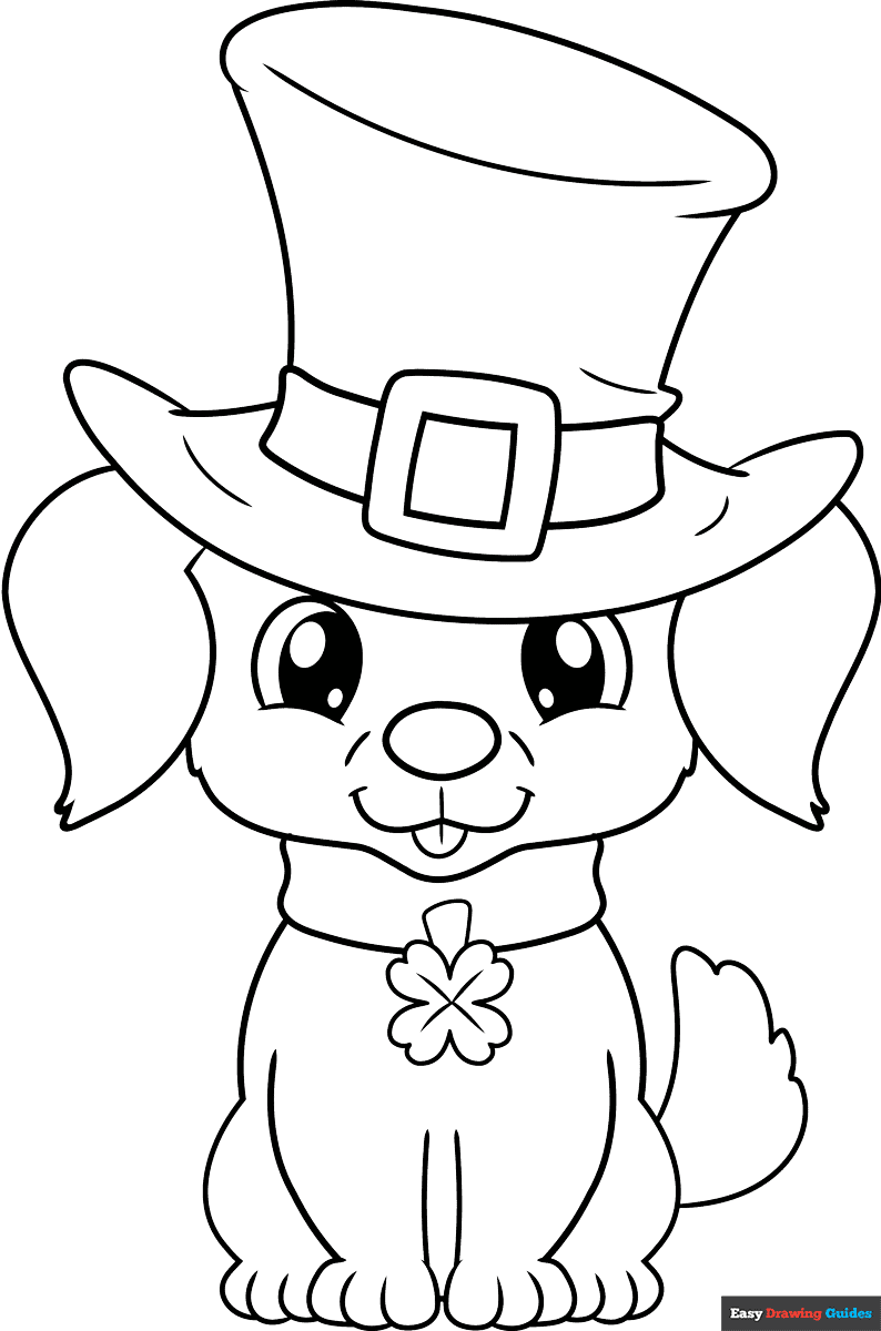 st patricks day coloring page