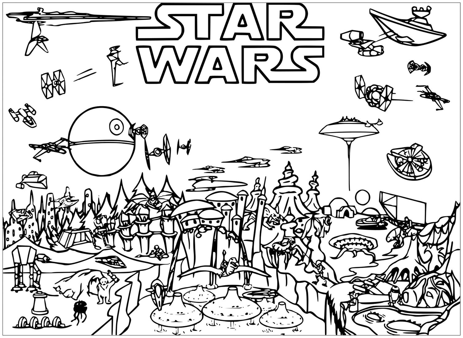 Star Wars Coloring Page Star Wars Coloring Pages