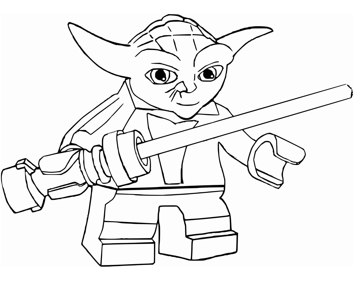 Star Wars Yoda Lego Star Wars Coloring Pages