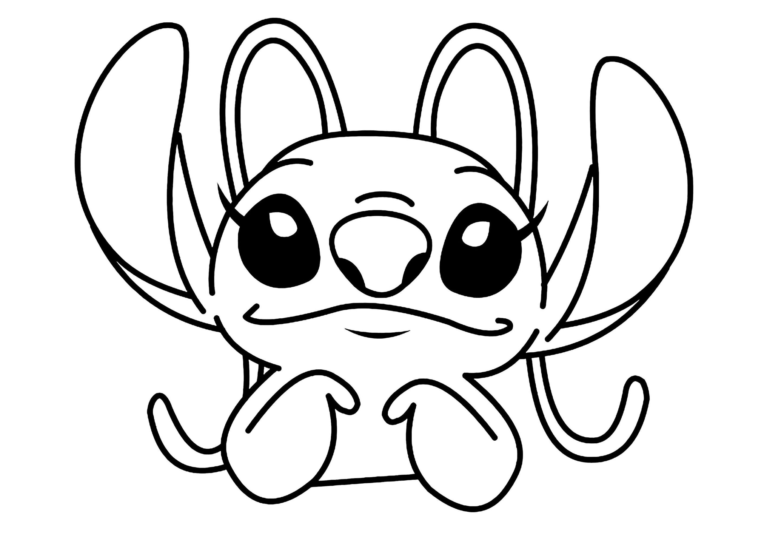 Stitch And Angel Coloring Pages Cute Cartoons Digital Download Etsy
