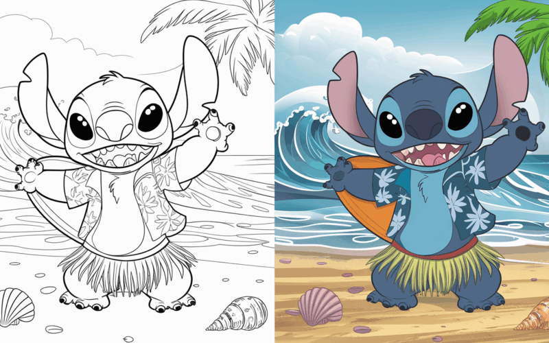 Stitch Coloring Pages 35 Free Printable PDF