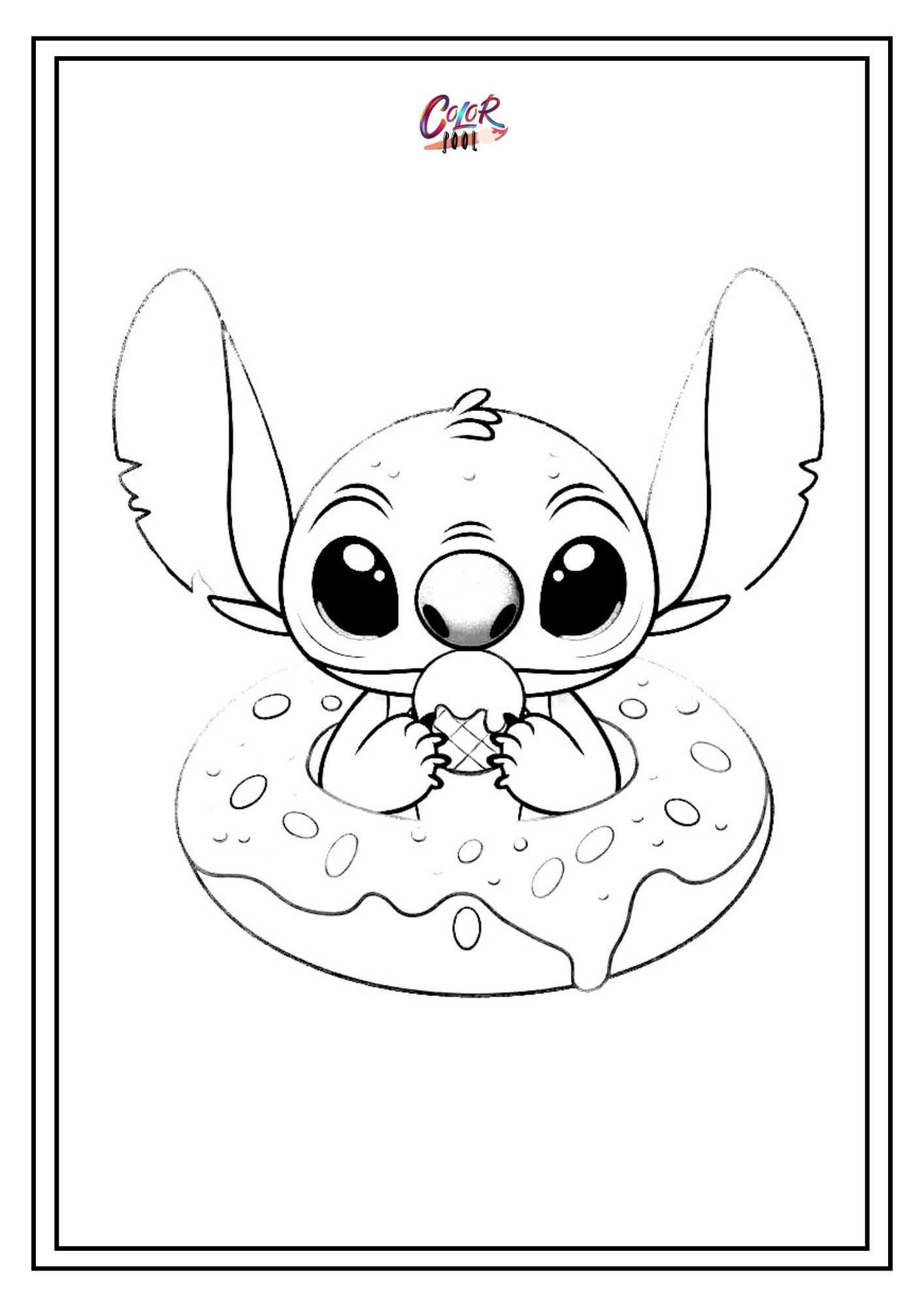 Stitch Coloring Pages 60 Free Printables Cute Funny 