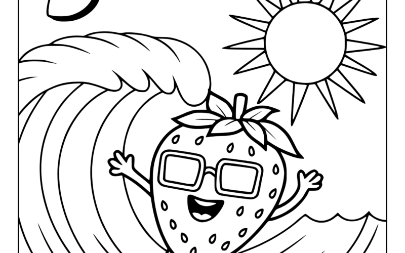 Summer Coloring Pages 20 Free Printable PDF