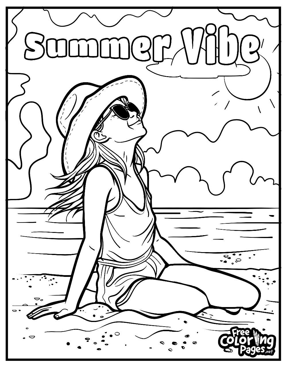 summer coloring pages