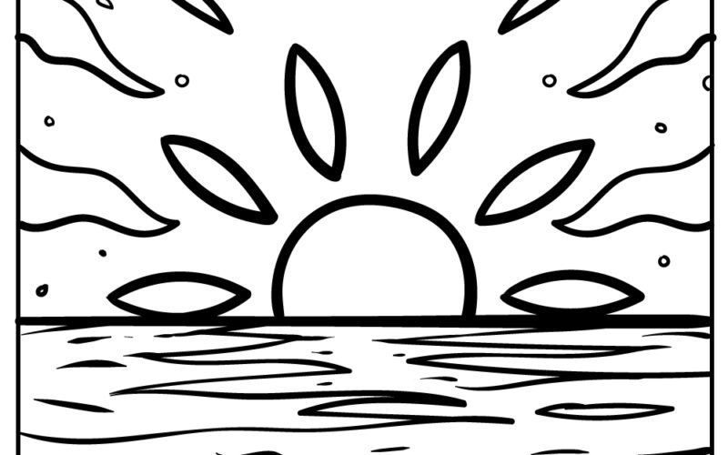 Sunset Coloring Pages 25 Free Printables