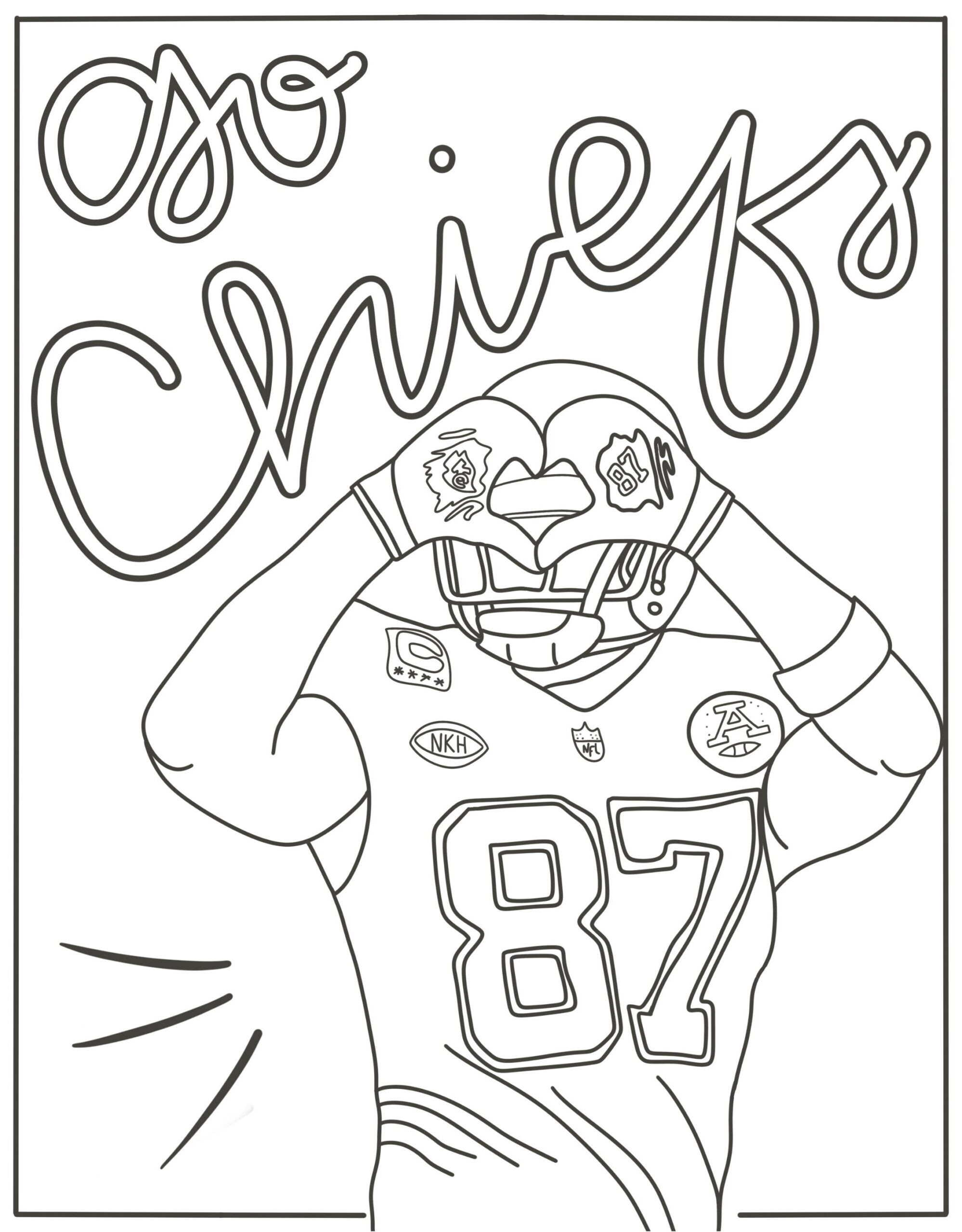 Super Bowl Coloring Pages Etsy Super Bowl Coloring Pages Etsy