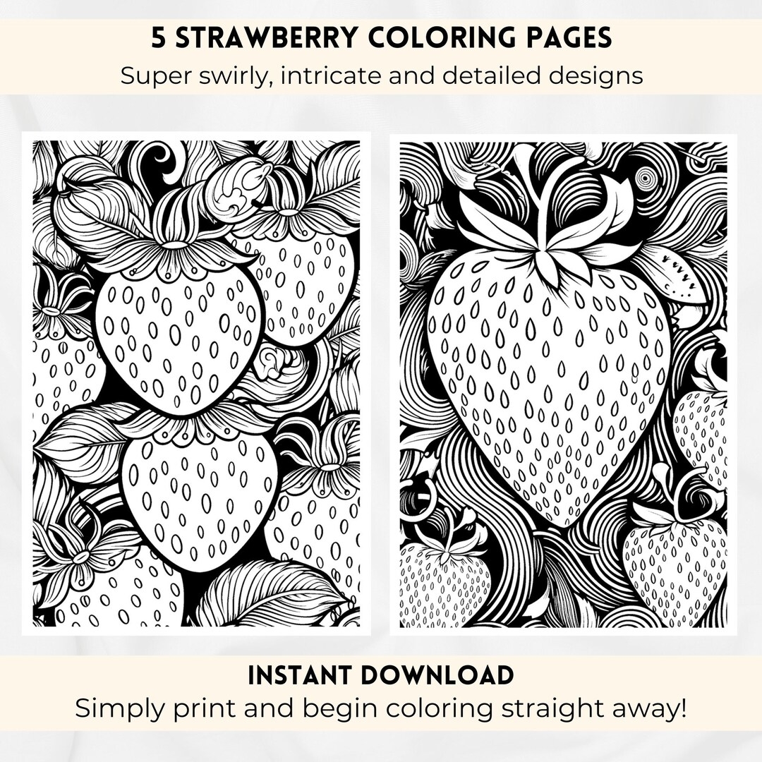 strawberry coloring pages strawberry coloring pages