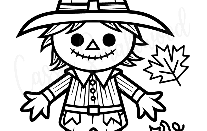 THE BEST Scarecrow Coloring Pages Cassie Smallwood