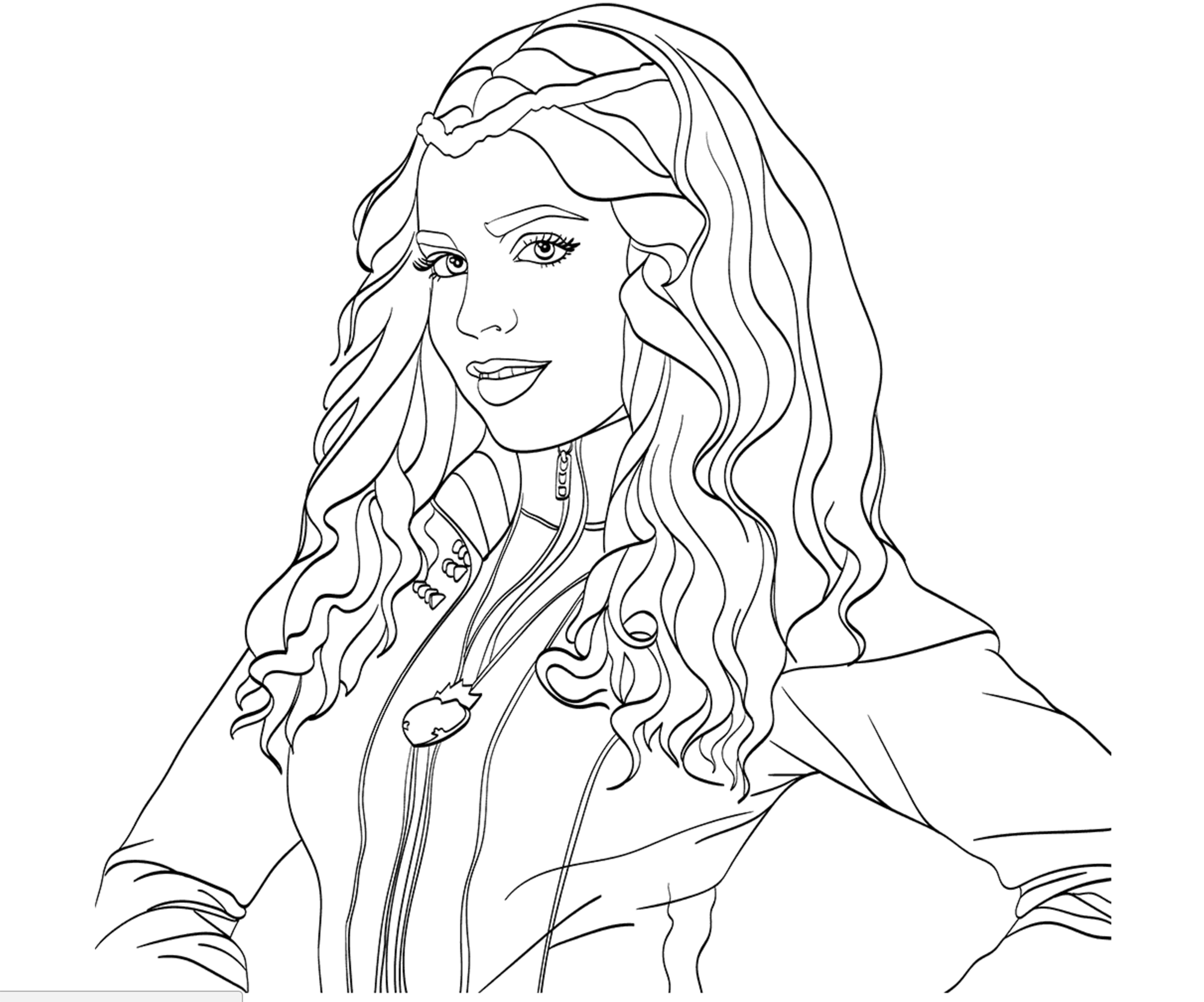 The Descendants To Print For Free Descendants Coloring Pages