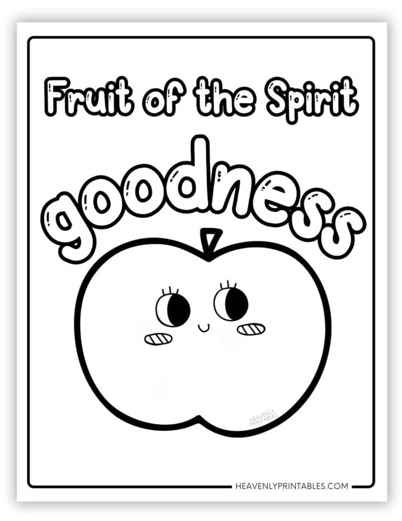 The Fruit Of The Spirit Coloring Pages Free PDF Printables Heavenly Printables