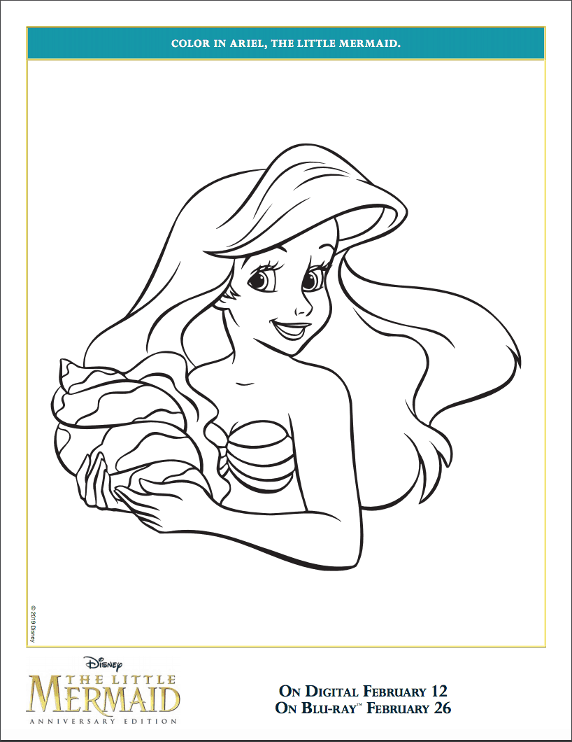 The Little Mermaid Free Activity Sheets And Coloring Pages The Little Mermaid Free Activity Sheets And Coloring Pages