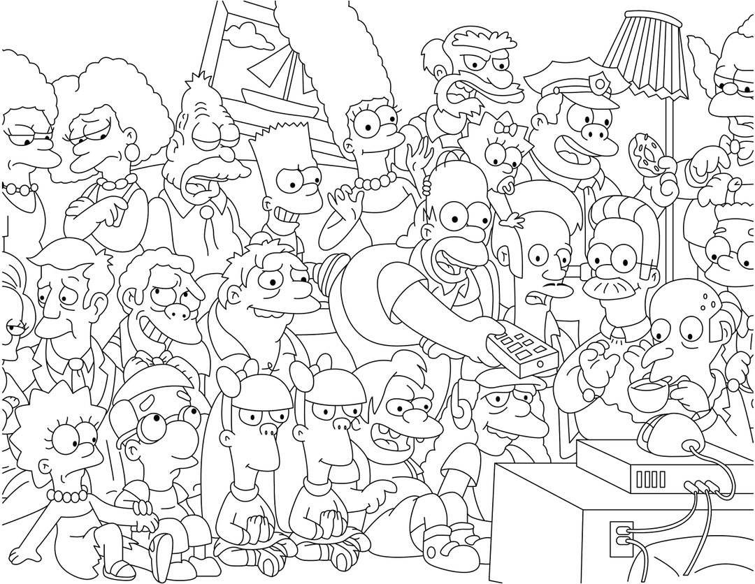 simpsons coloring pages