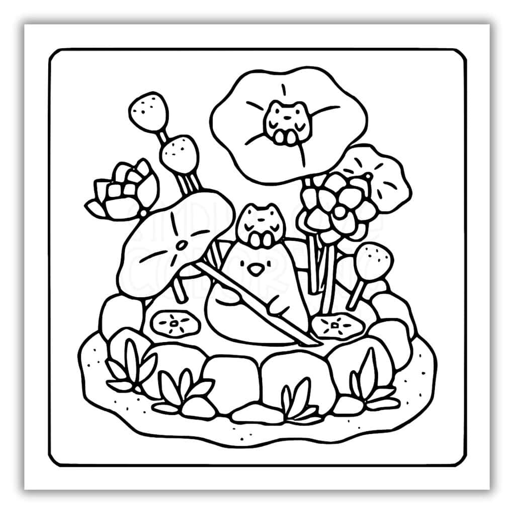 Tiny Garden Coloring Pages Free PDF Printables Simply Love Coloring