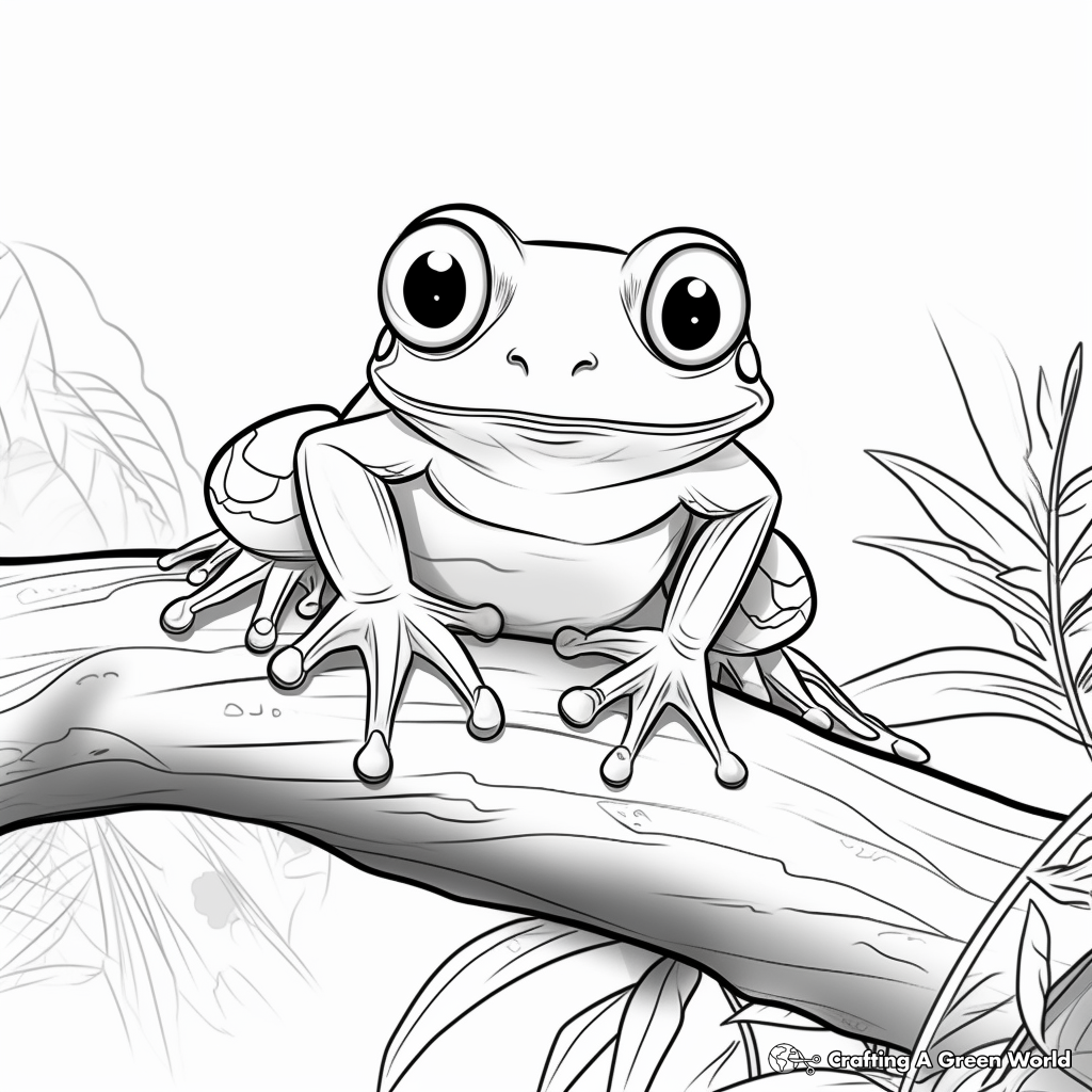 Tree Frog Coloring Pages Free Printable Tree Frog Coloring Pages Free Printable