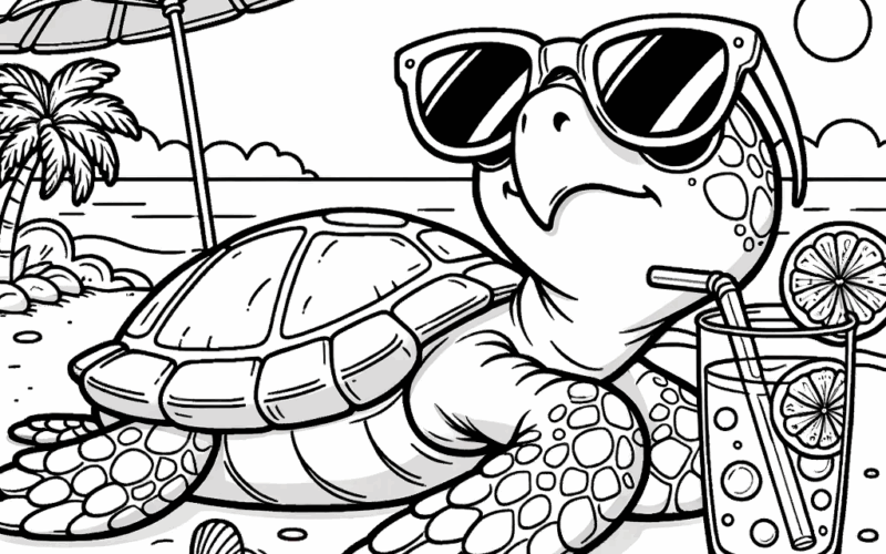 Turtle Coloring Pages Fun Creative Designs For Kids