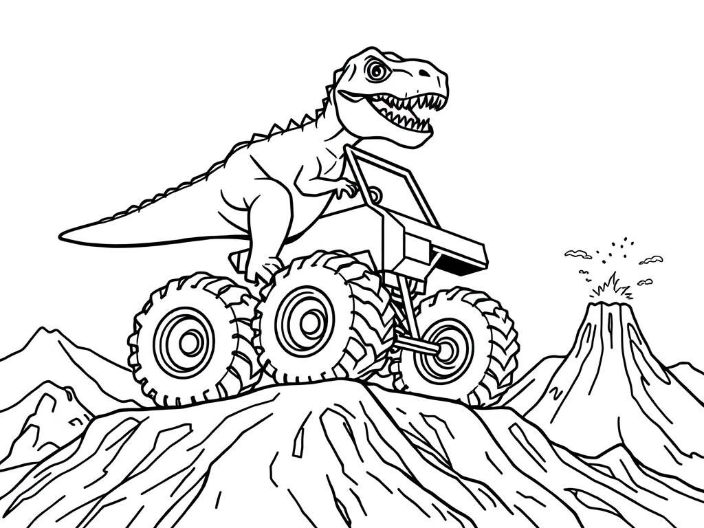 t-rex coloring pages