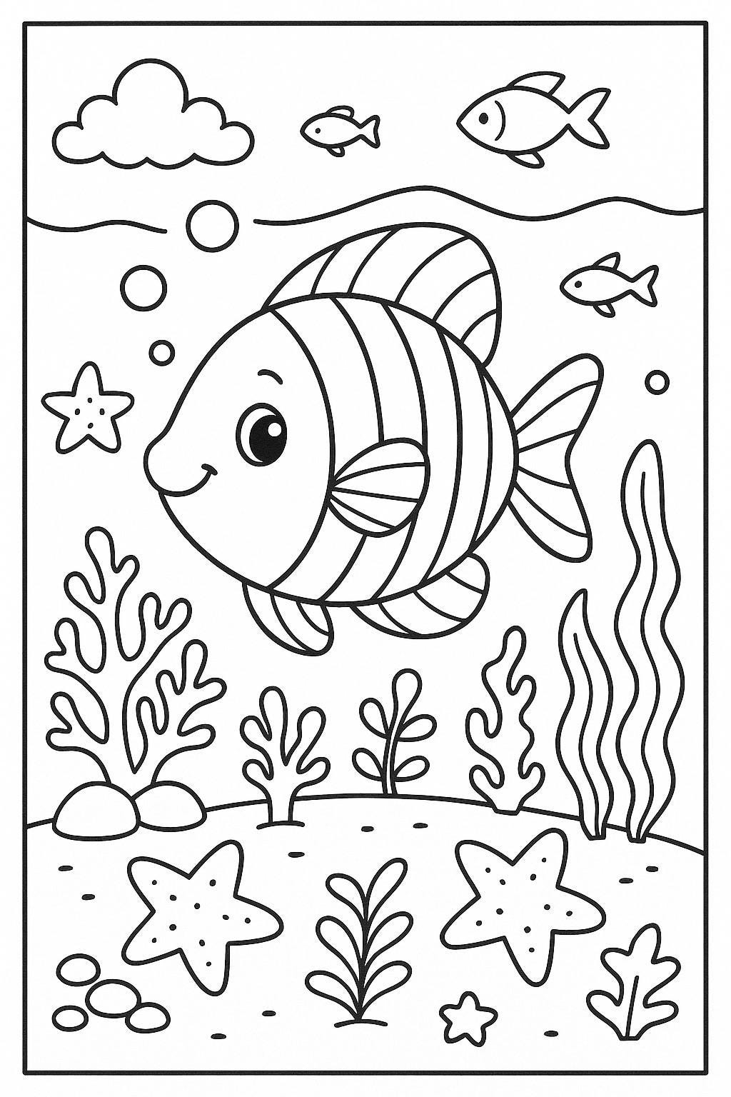 coloring book pages of fish coloring book pages of fish