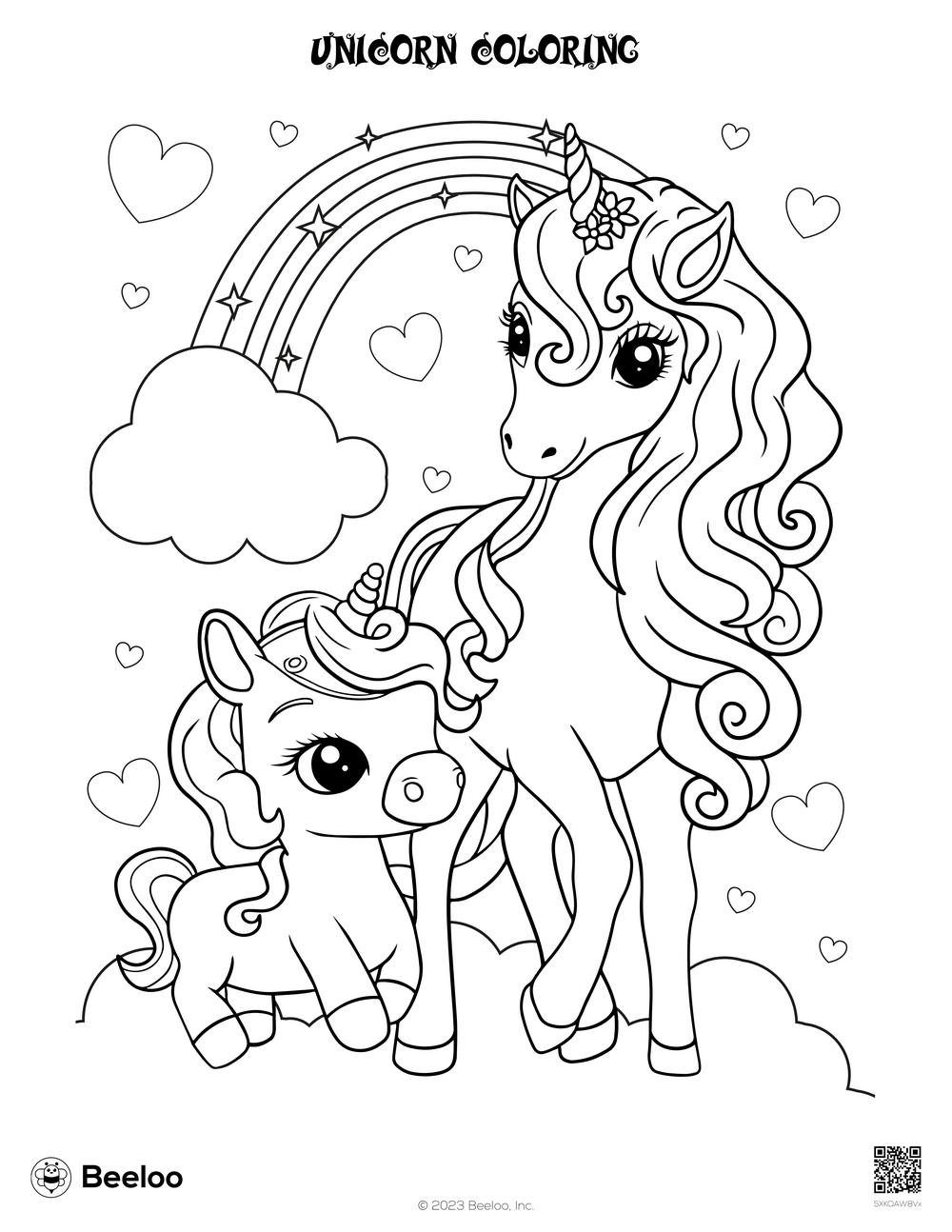 unicorn coloring pages