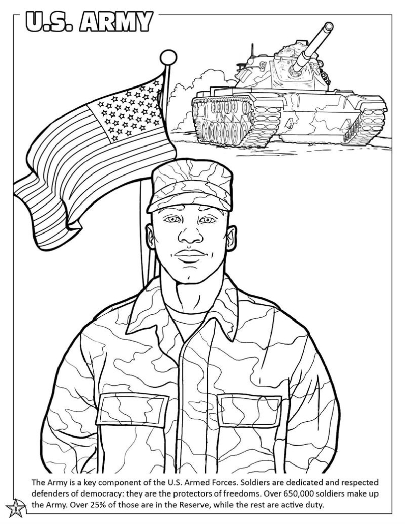 military coloring pages
