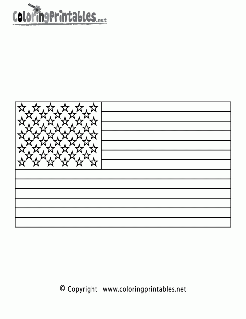 color pages of the american flag