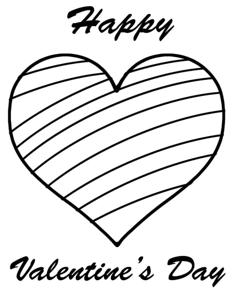 Valentine s Day Coloring Sheet Free Printable A Crafty Life Valentine s Day Coloring Sheet Free Printable A Crafty Life