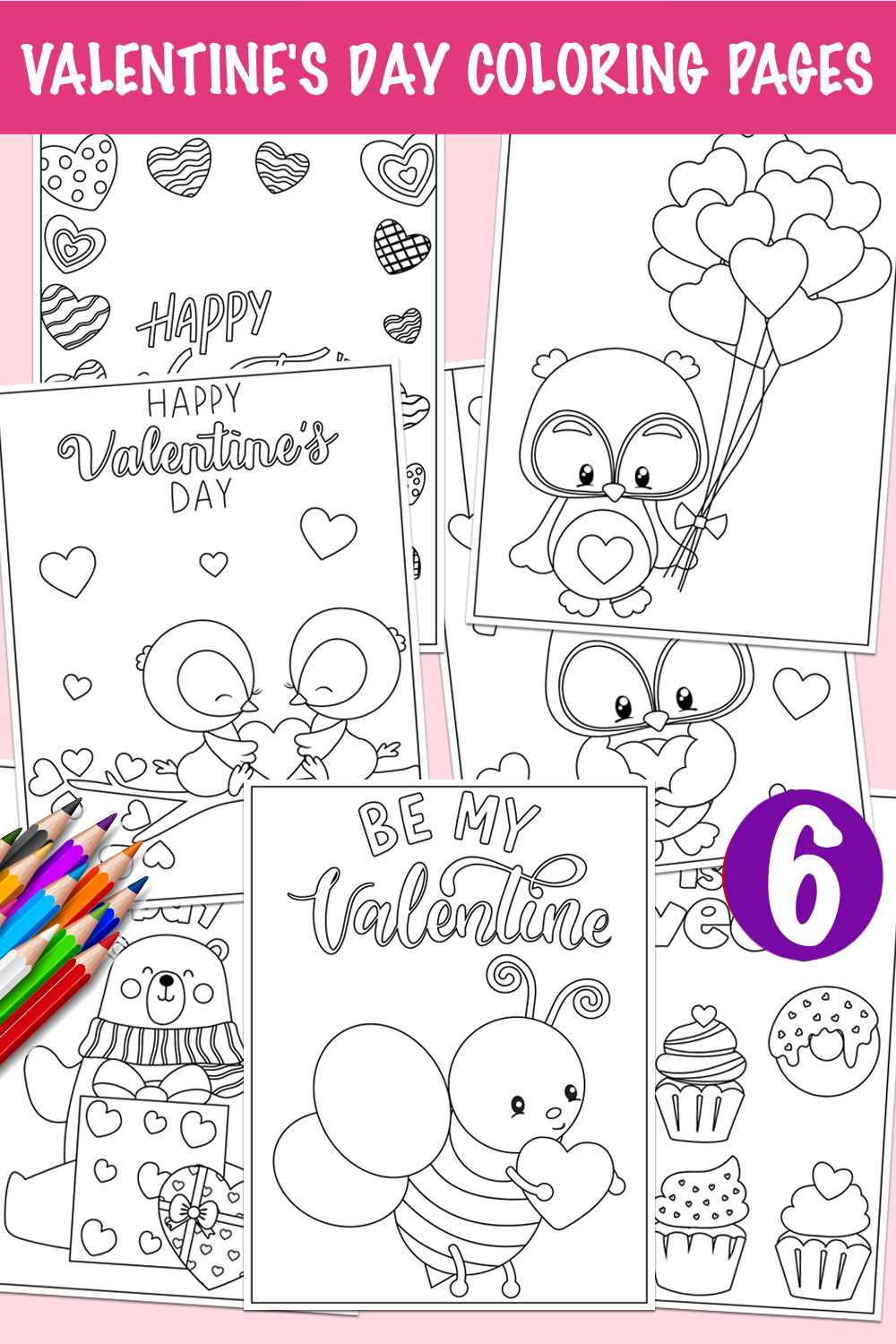 coloring pages valentines day