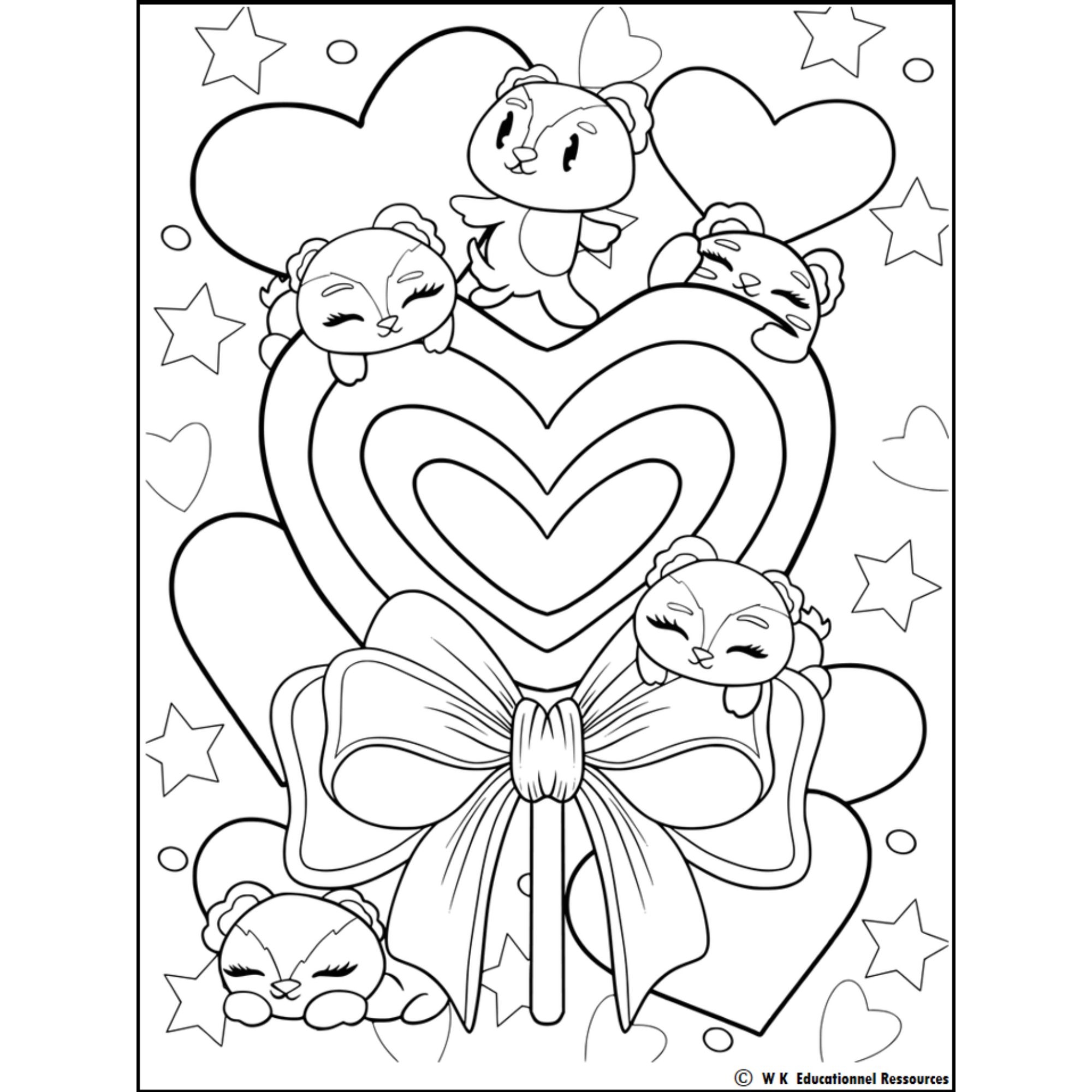 Valentine s Day Cut Animals Coloring Pages Winter Valentines Day Coloring Book Made By Teachers Valentine s Day Cut Animals Coloring Pages Winter Valentines Day Coloring Book Made By Teachers