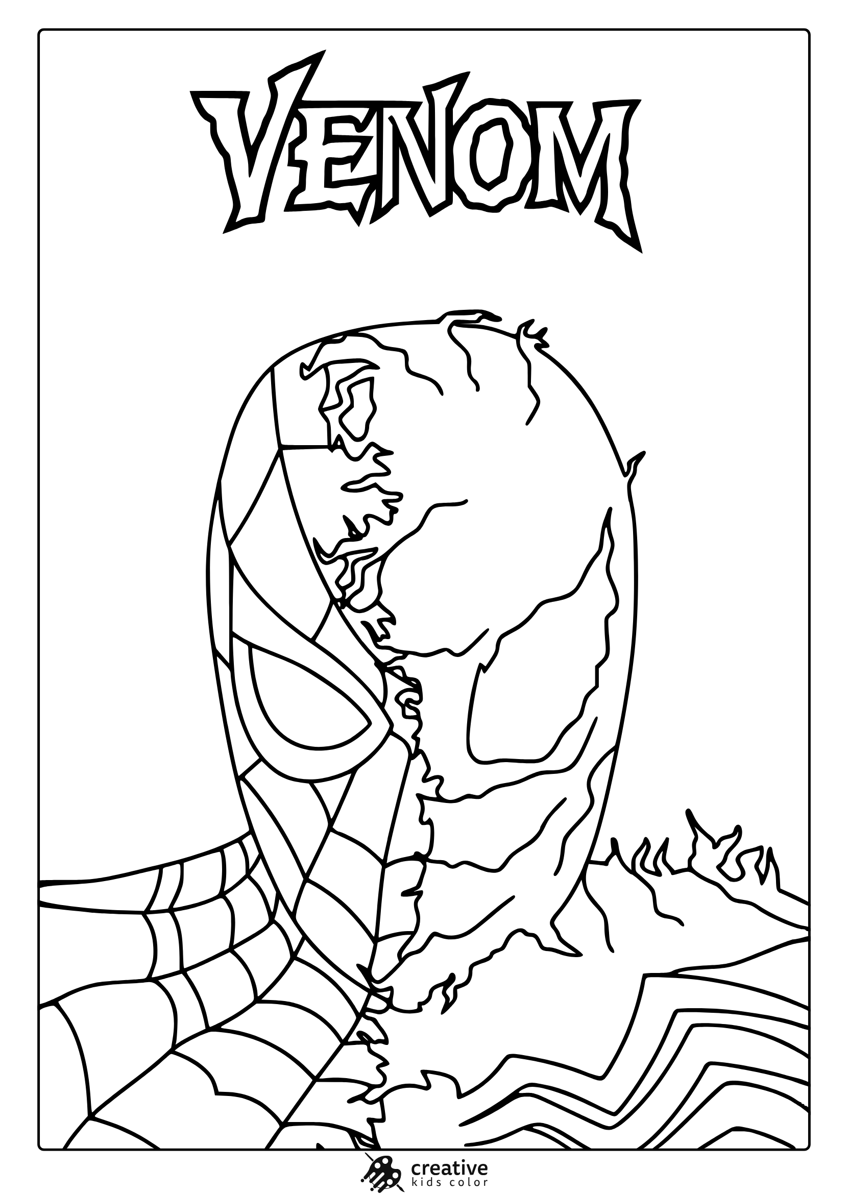 venom coloring pages