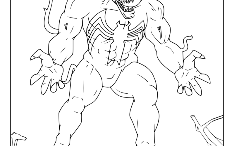 Venom Coloring Pages 25 Free Printable PDF
