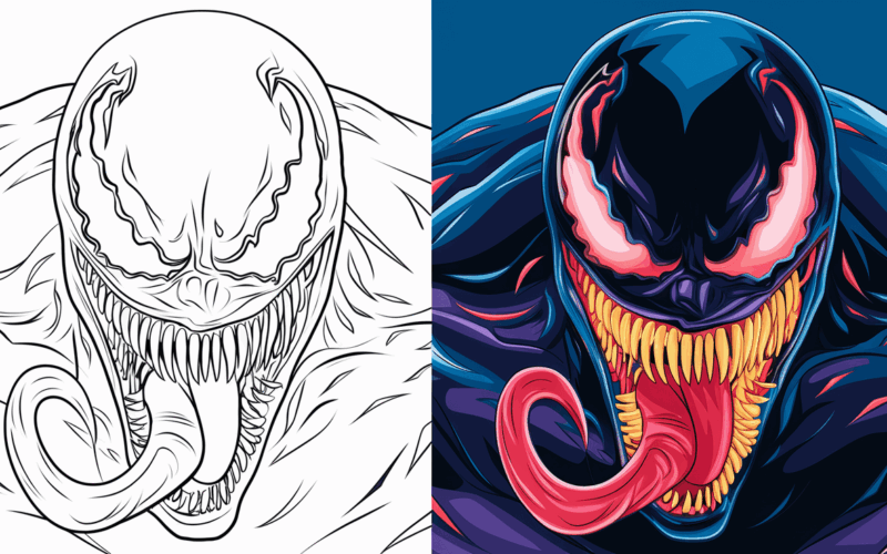Venom Coloring Pages 25 Free Printable PDF