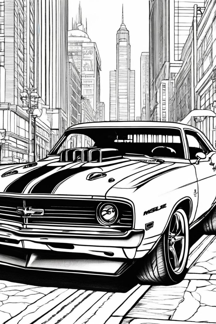 auto coloring pages