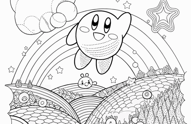 Waddle Dee Adventure Coloring Page Free Printable