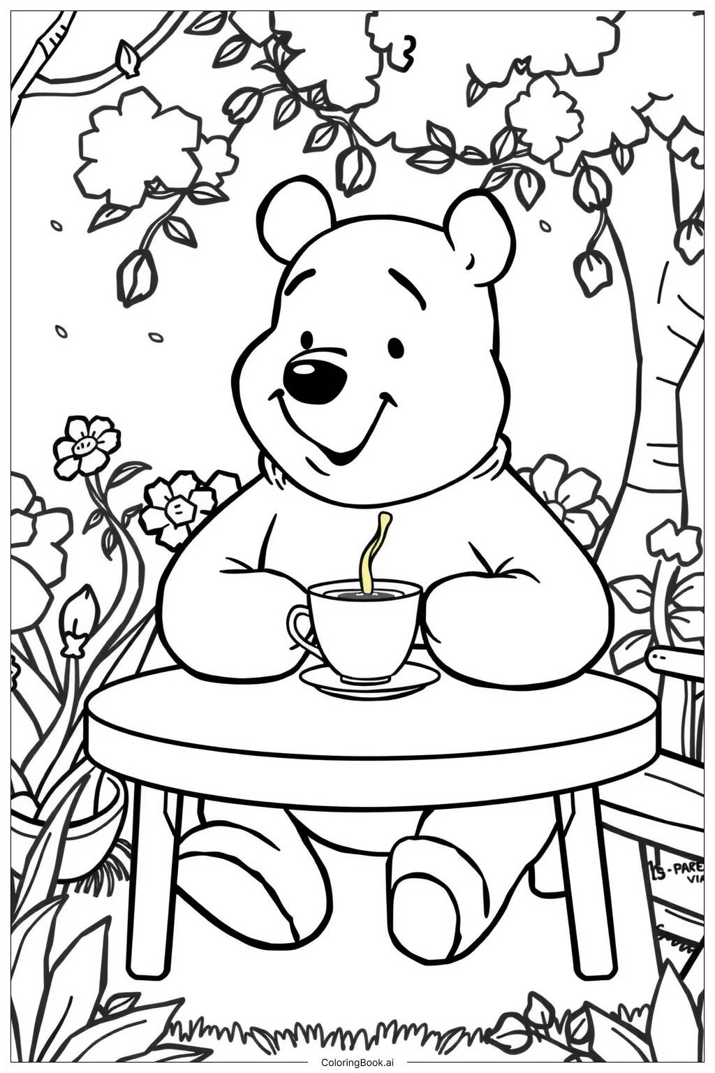 pooh bear coloring pages