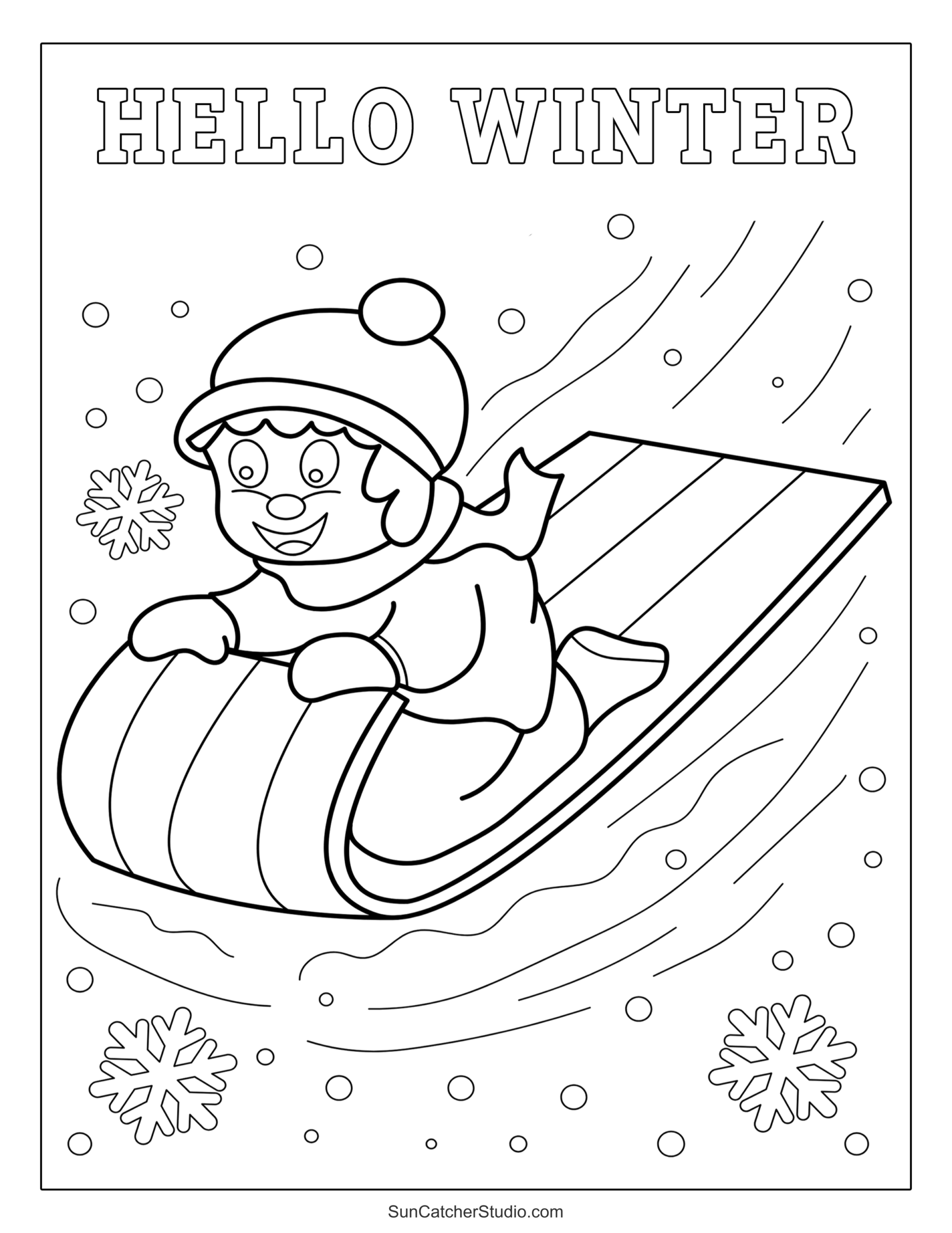 Winter Coloring Pages And Coloring Sheets Free Printables Monograms Design Tools Patterns DIY Projects