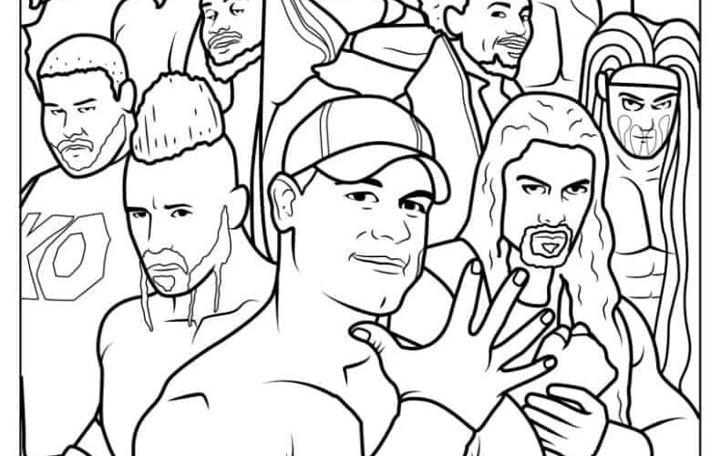 Wwe Coloring Pages Online