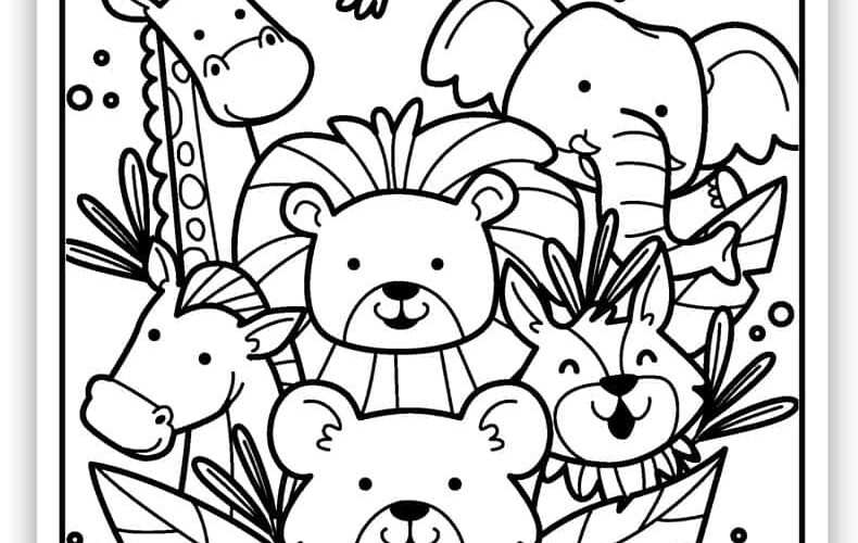 Zoo Coloring Pages Free PDF Printables Simply Love Coloring