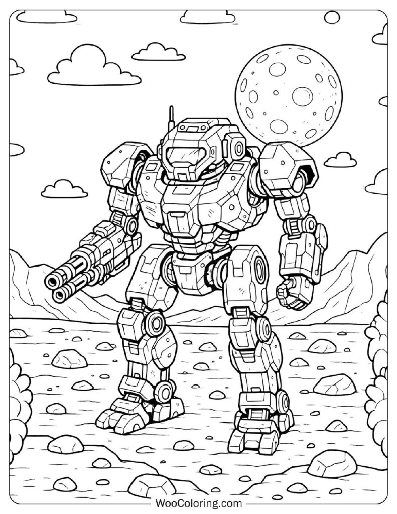 100 Robot Coloring Pages Free PDF To Print Woo Coloring