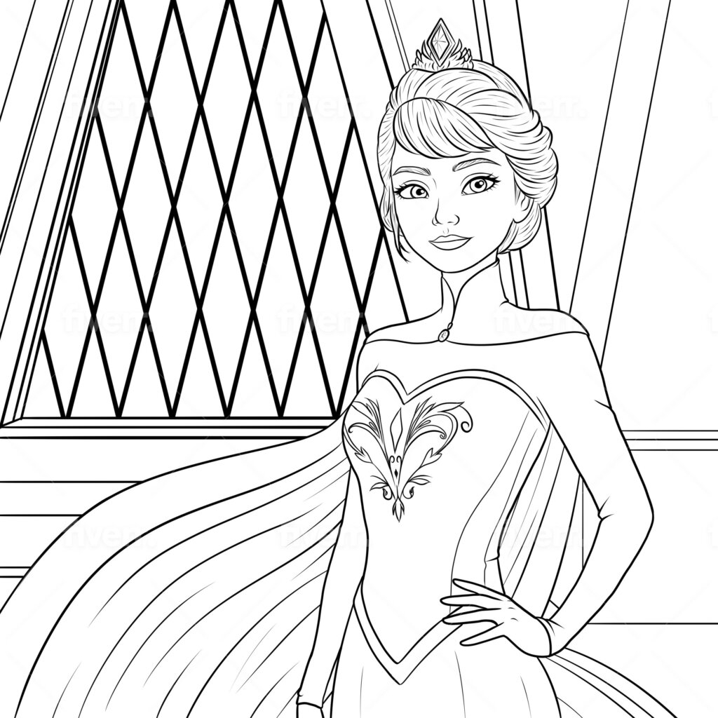 12 Elsa Coloring Pages For Little Frozen Fans TheToyZone