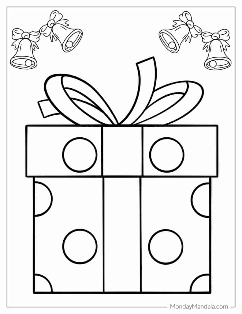 present coloring page present coloring page