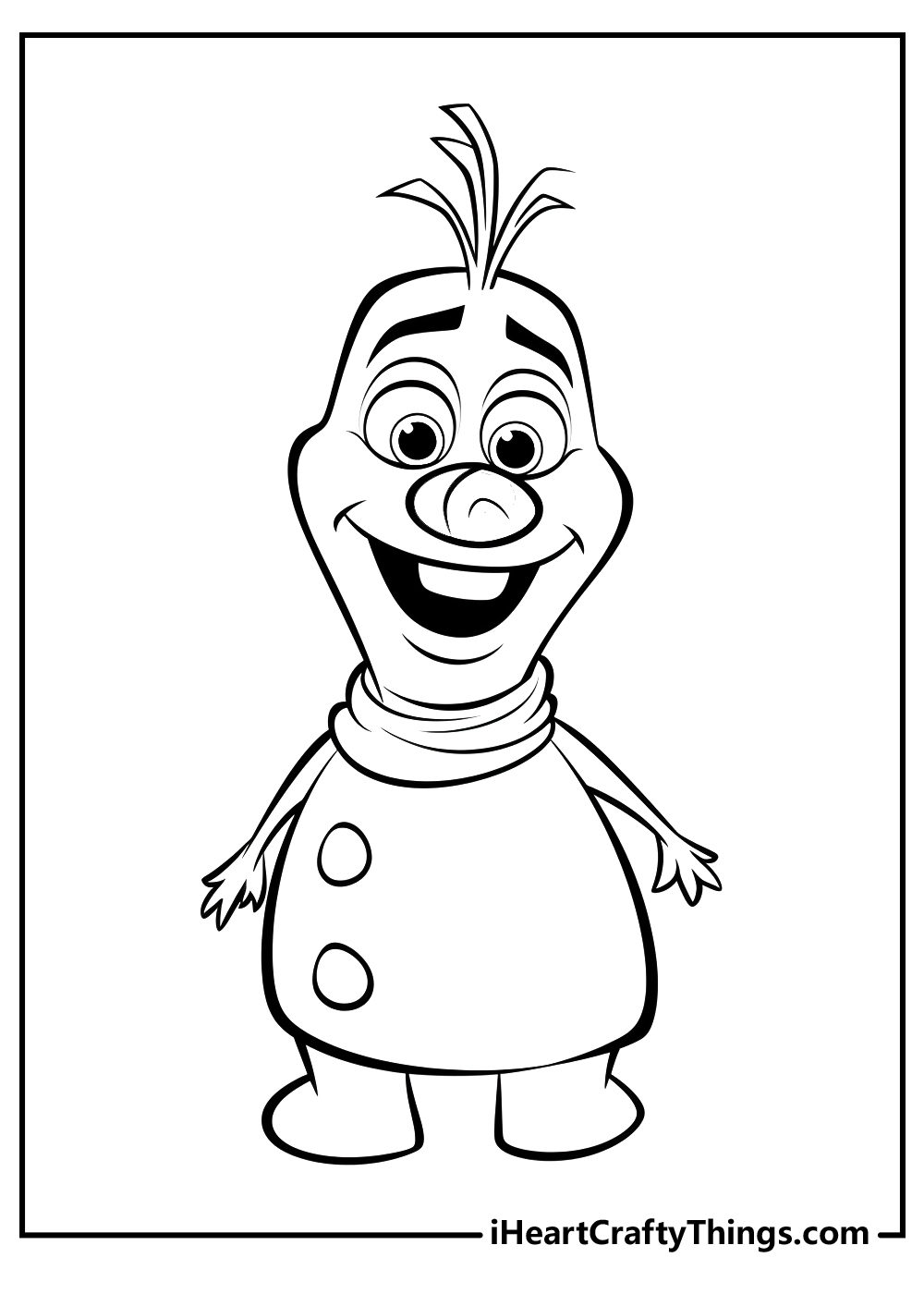 20 Olaf Coloring Pages 100 Free Printable PDF For Kids 