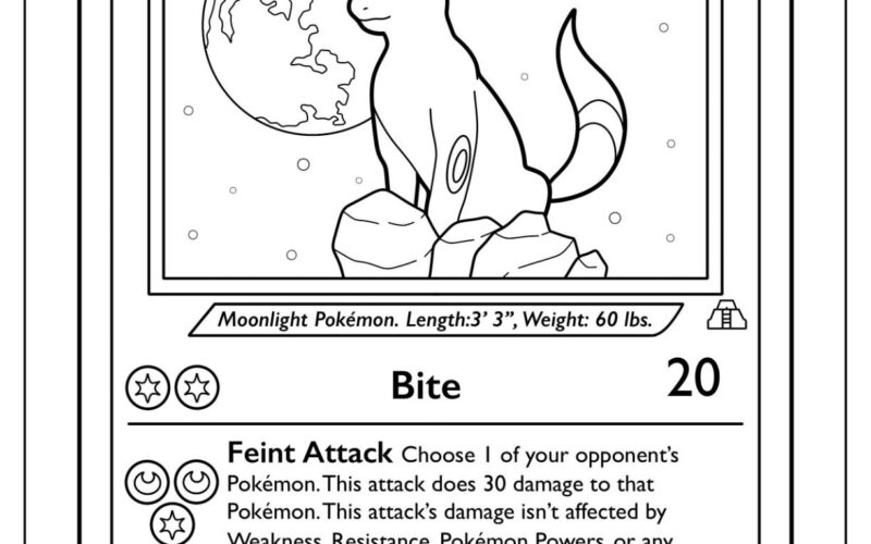 20 Pokemon Card Coloring Pages Free PDF Printables