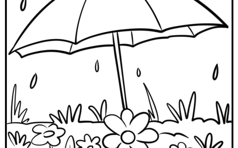 25 New Rain Coloring Pages 100 Free To Print