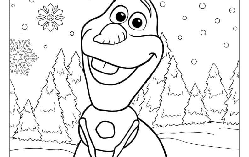 28 Olaf Coloring Pages Free PDF Printables