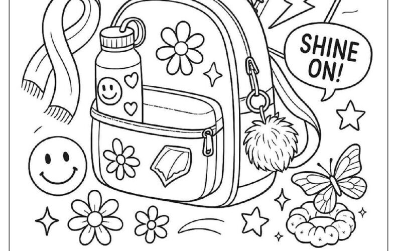28 Preppy Coloring Pages Free PDF To Print Woo Coloring