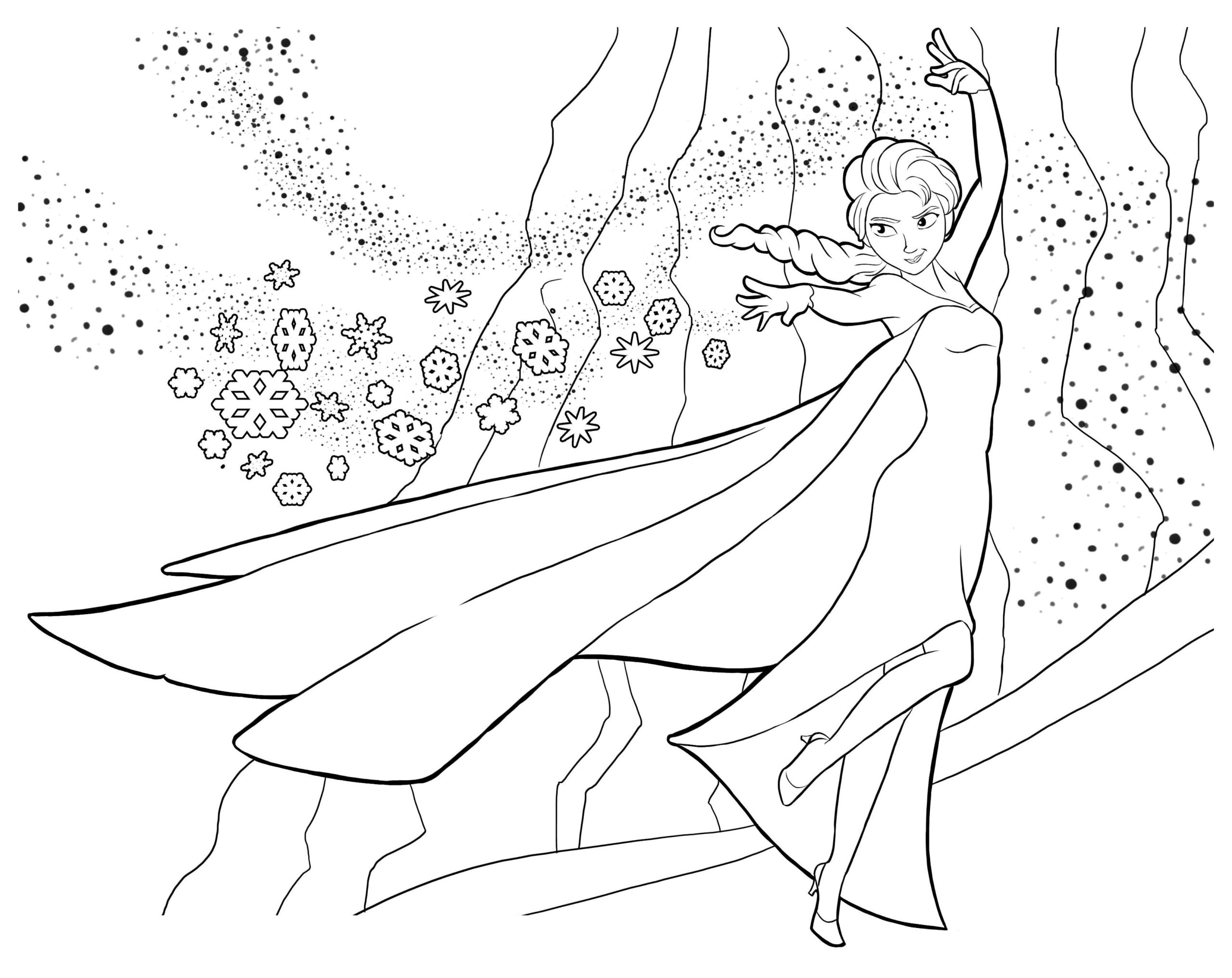35 Elsa Coloring Pages From Frozen For Kids Parade